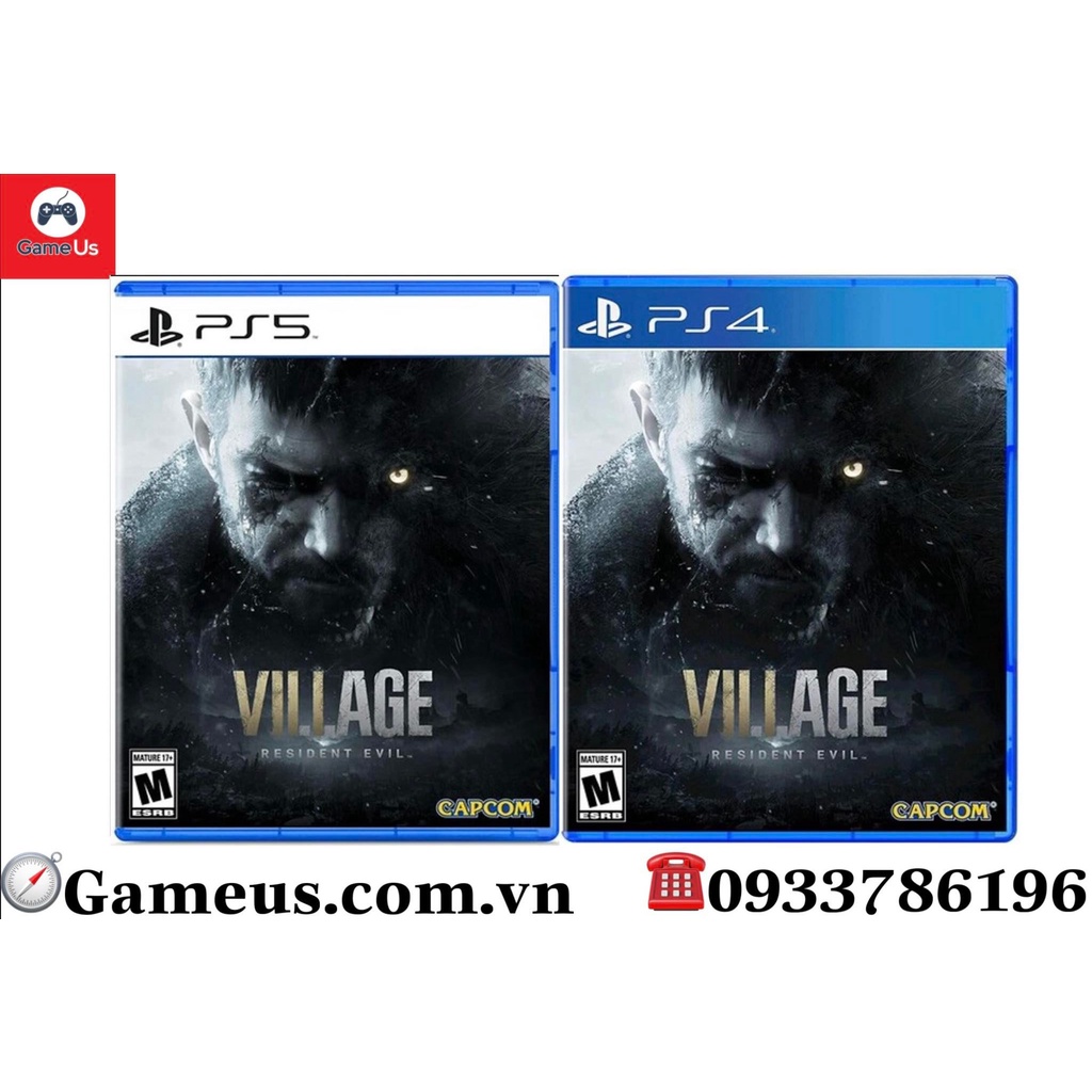 Đĩa game ps5/ps4 : Resident Evil Village Hệ US