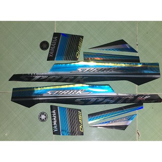Tem sirius 110 spark xanh ngọc đen crom