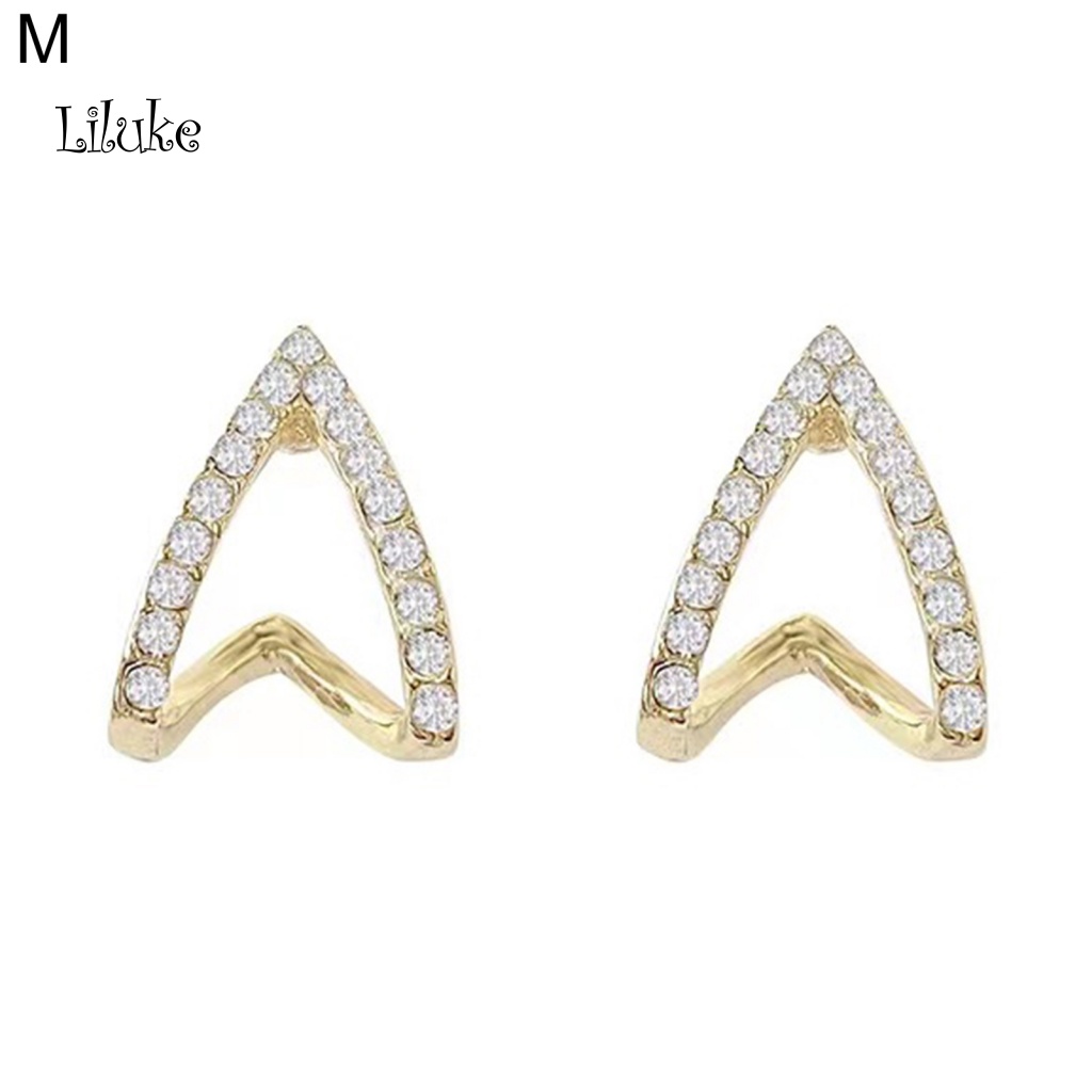 Đôi Khuyên Tai HìNh GiọT NướC ĐíNh Kim Cương Giả ThờI Trang Cho Nữ