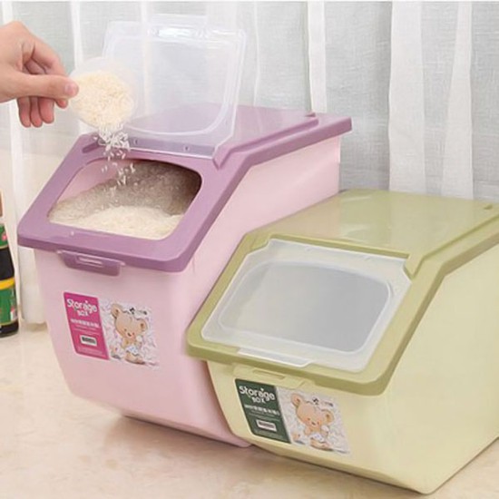 Thùng đựng gạo to loại 15kg [có bánh xe] | BigBuy360 - bigbuy360.vn