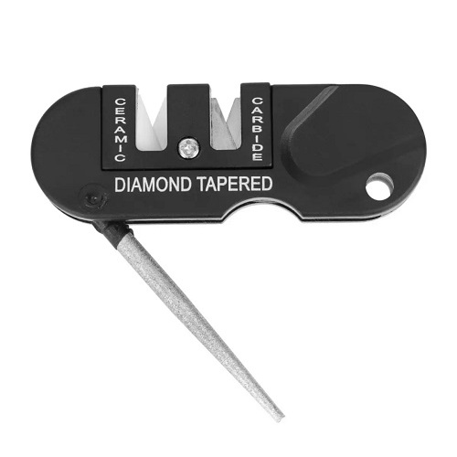 Dụng cụ mài dao kéo mini kiêm móc treo chìa khóa bỏ túi