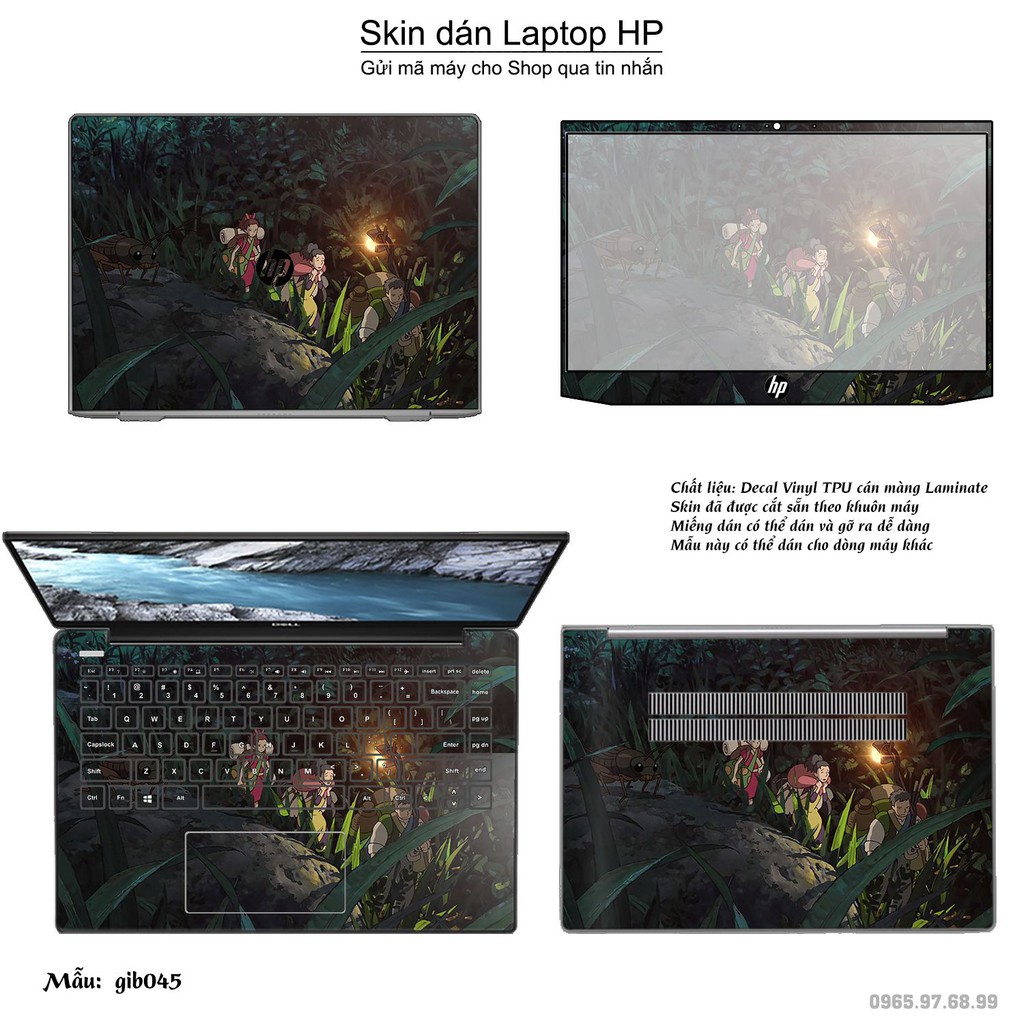 Skin dán Laptop HP in hình Ghibli film (inbox mã máy cho Shop)