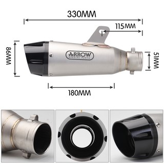 Pô Thể Thao ARROW Miệng 51mm
