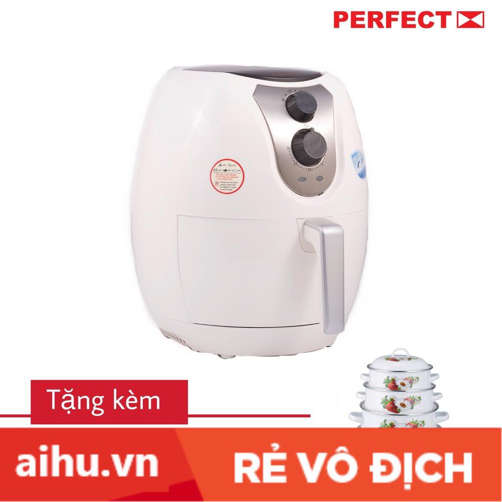 Nồi chiên không dầu perfect usa 4l - GLA-609 + Tặng kèm 1 bộ 5 nồi men cao cấp