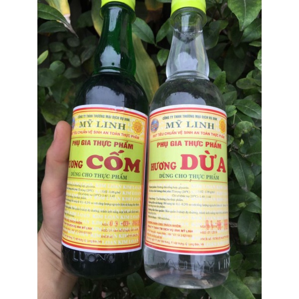 Dầu hương dừa,hương cốm hiệu Mỹ linh chai 450ml