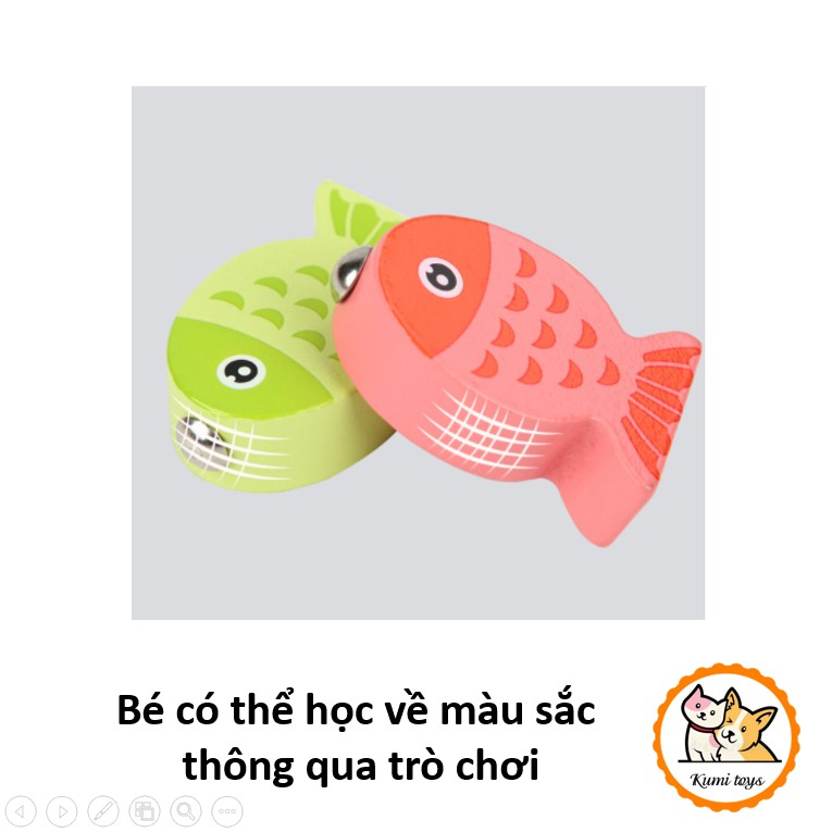 Đồ chơi câu cá học số cho bé phát triển tư duy loại đẹp Kumi toys