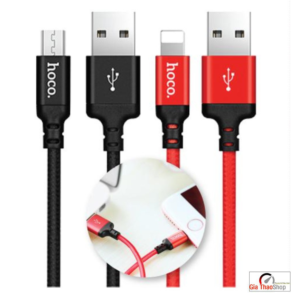 Combo Củ Sạc Hoco UH102 + Cáp Sạc Nhanh Hoco X14 Dùng Cho Iphone/Android Samsung Xiaomi Chất Lượng Cao Dài 1M