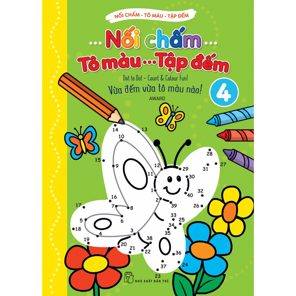 Sách-Nối Chấm,Tô Màu, Tập Đếm (Tập 04)