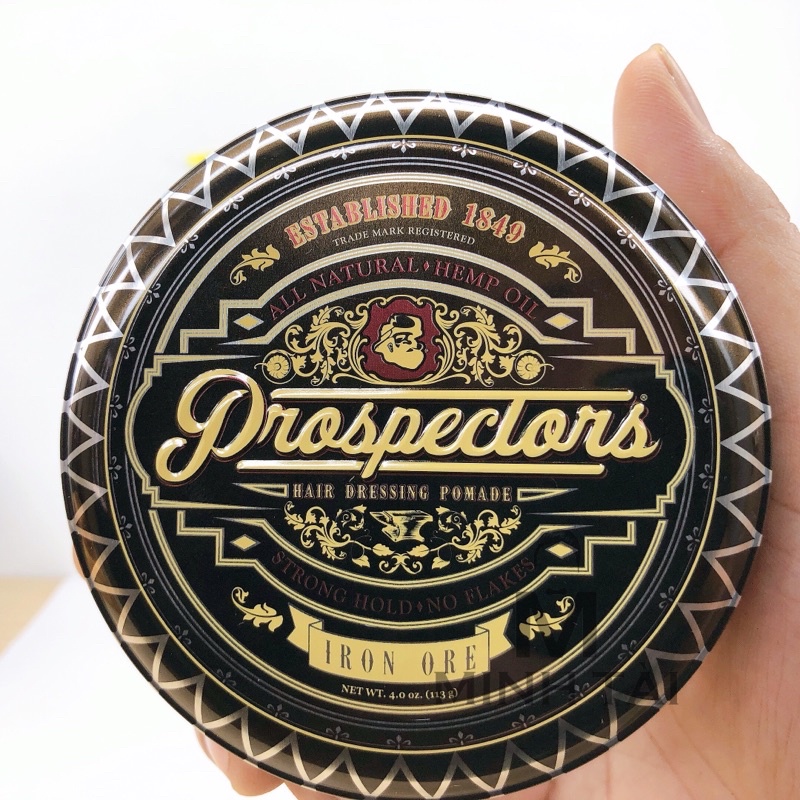 [ Chính Hãng USA ] Pomade Vuốt Tóc PROSPECTORS Iron Ore Pomade