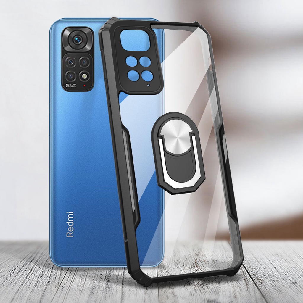 Ốp Điện Thoại Acrylic Trong Suốt Họa Tiết Rằn Ri Chống Rơi Cho Redmi Note 11/Note 11 Pro/Note 11 Pro/Redmi Note 11S 10s