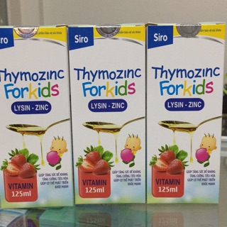 THYMOZINC FORKIDS chai 125ml giúp tăng sức đề kháng,tăng cường tiêu hoá,giúp cơ thể phát triển khỏe mạnh