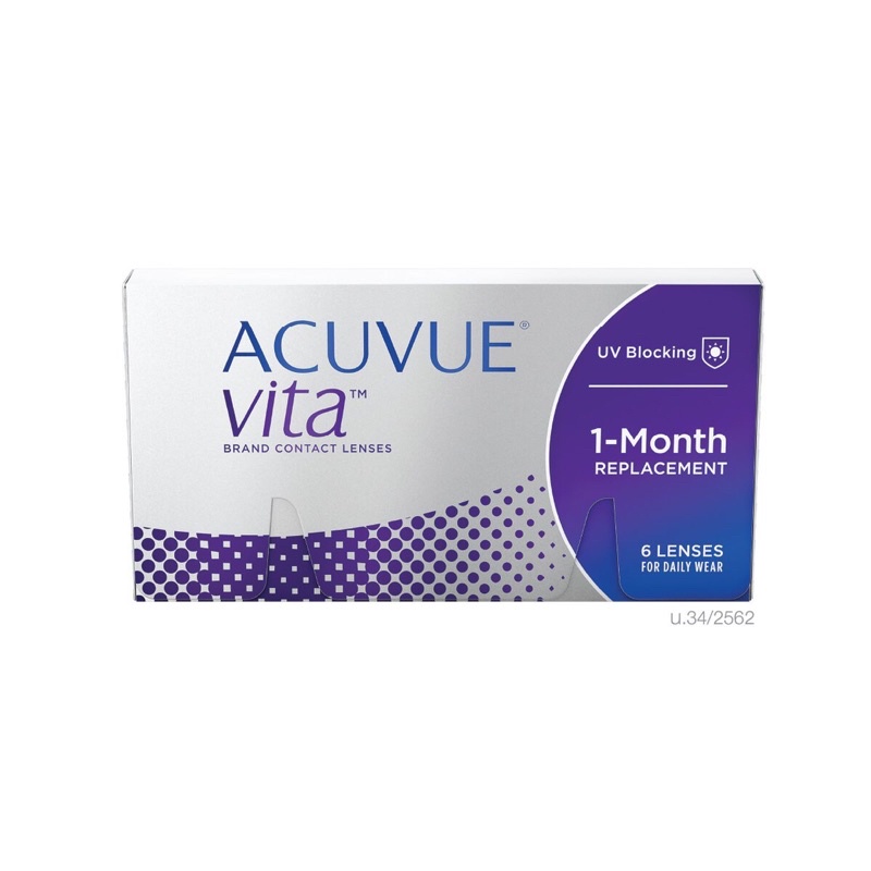 Tặng ngâm (8.4/8.8/14.0) Kính áp tròng 1 tháng cận &gt;12 viễn &gt;8 Acuvue Vita Monthly (Johnson &amp; Johnson)