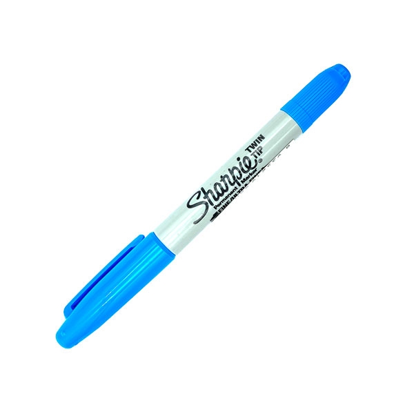 Bút Lông Dầu SHARPIE TWIN TIP 1799119 - Xanh Da Trời - Flexoffice