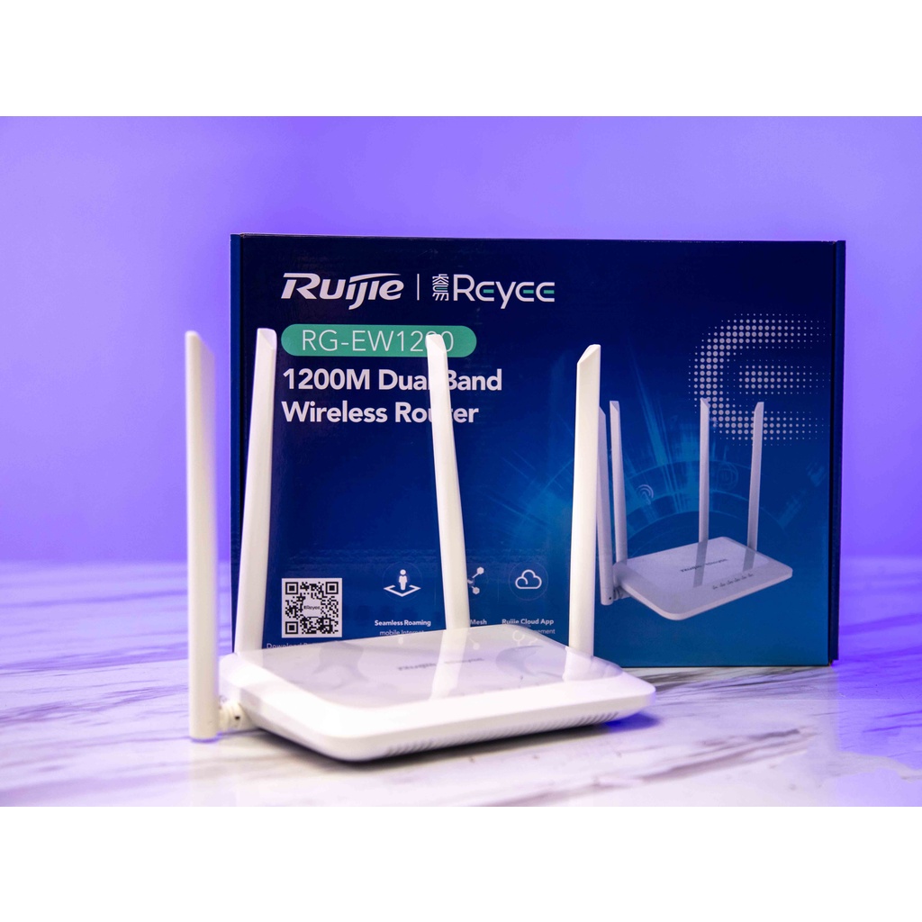 Bộ Phát Router Wifi Mesh RUIJIE RG-EW1200 AC1200 Dual-Band, Bộ Phát Wifi Chuyên Dụng Cho Gia Đình [ Chính Hãng]