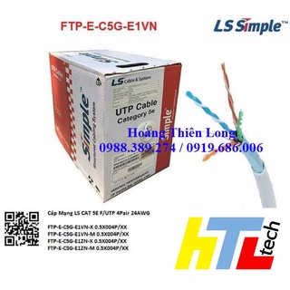 Dây cáp mạng ls cat 5e utp - htl shop