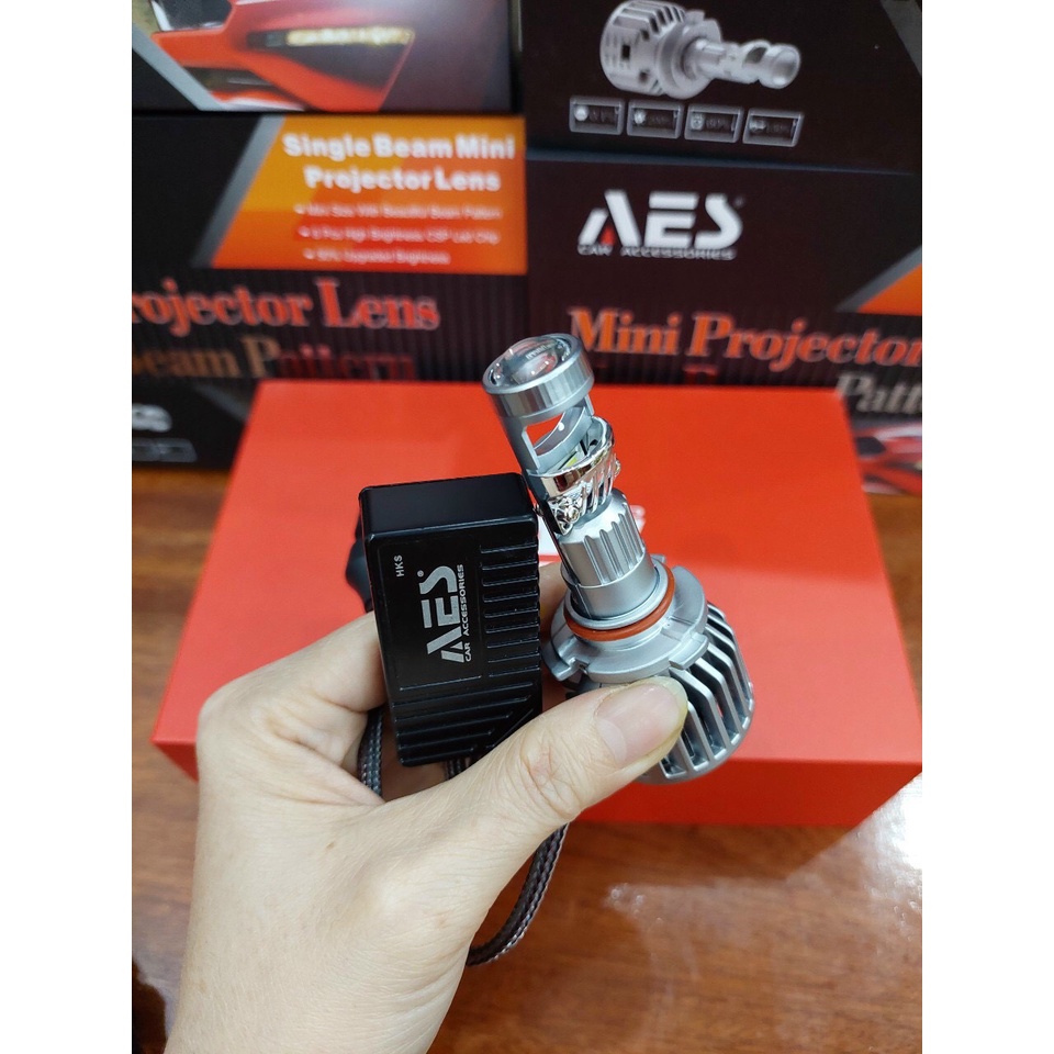 Bi led mini AES HYPER chân H7, H11, 9005, 9006- hàng chính hãng