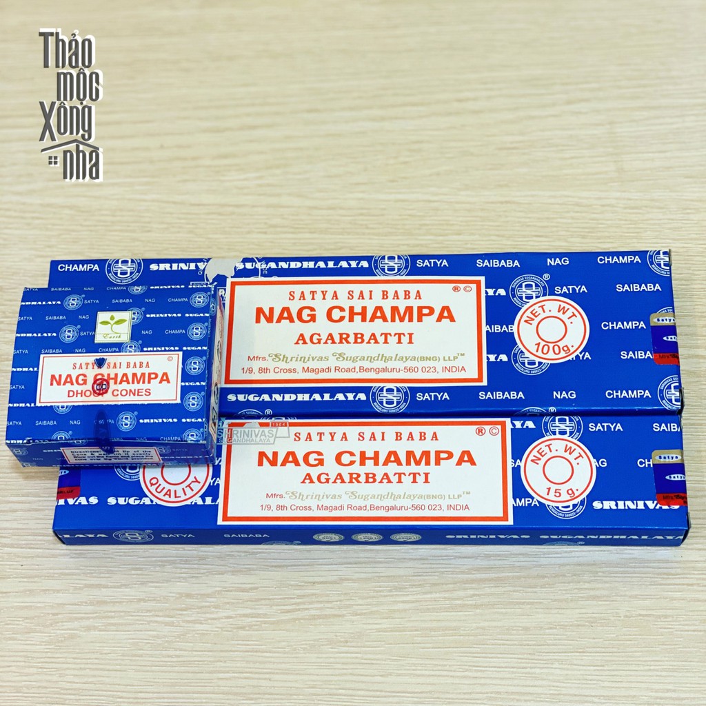 Thanh hương liệu Nag Champa thiền định, thư giãn nội tâm - THẢO MỘC XÔNG NHÀ