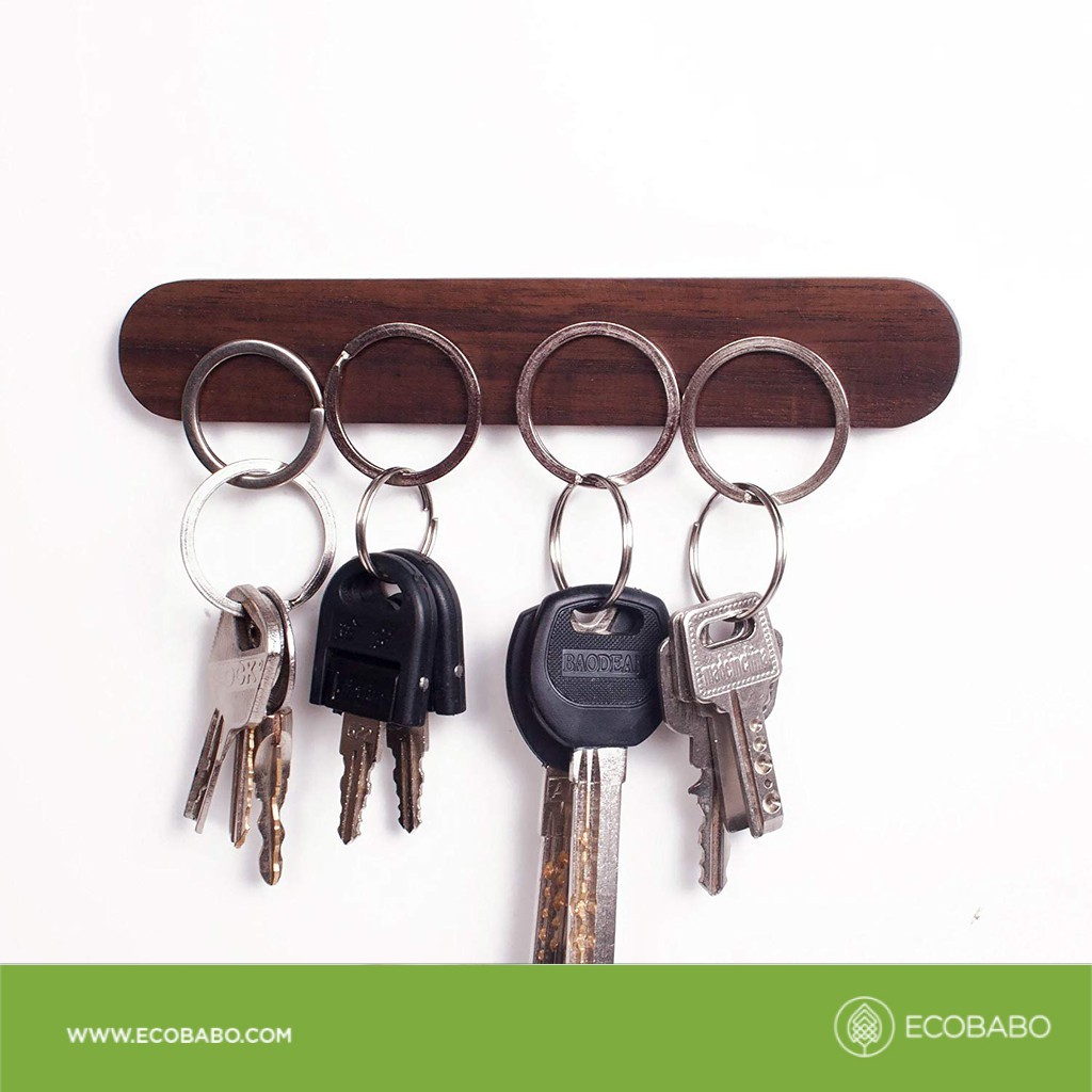 Giá gỗ treo chìa khóa gắn tường