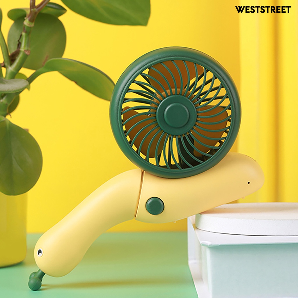 Quạt Làm Mát Mini Cầm Tay Hình Ốc Sên Hoạt Hình Sạc USB Không Gây Ồn Cho Văn Phòng
