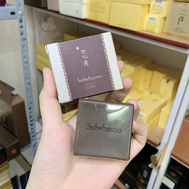 [ TẶNG GÓI GIẤY THẤM DẦU] Xà bông rửa mặt thảo dược Sulwhasoo Herbal Soap 15g | BigBuy360 - bigbuy360.vn