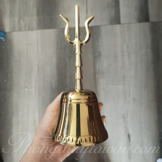 Chuông ĐỒNG / LỤC LẠC ĐỒNG tụng kinh Phật Pháp 18.5cm