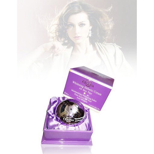 Kem Cessna Whitening Hebetic Cream All Skin trắng da, dưỡng ẩm, chống nhăn