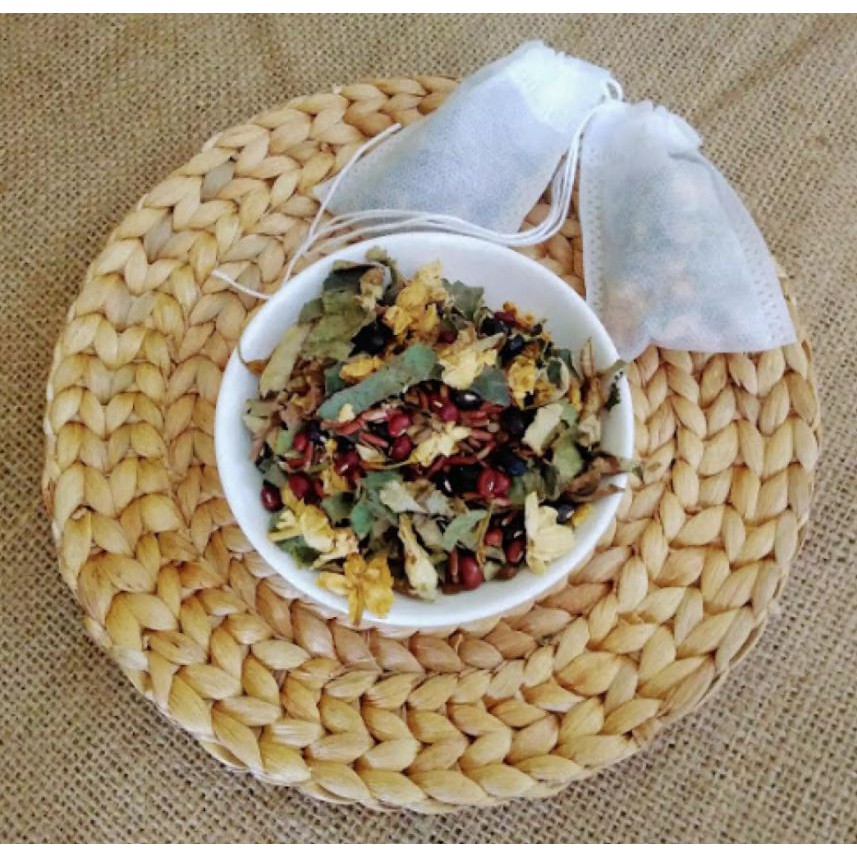 Trà Gạo Lứt, Đậu Đen Xanh Lòng Hoa Nhài, Lá Dứa 500g