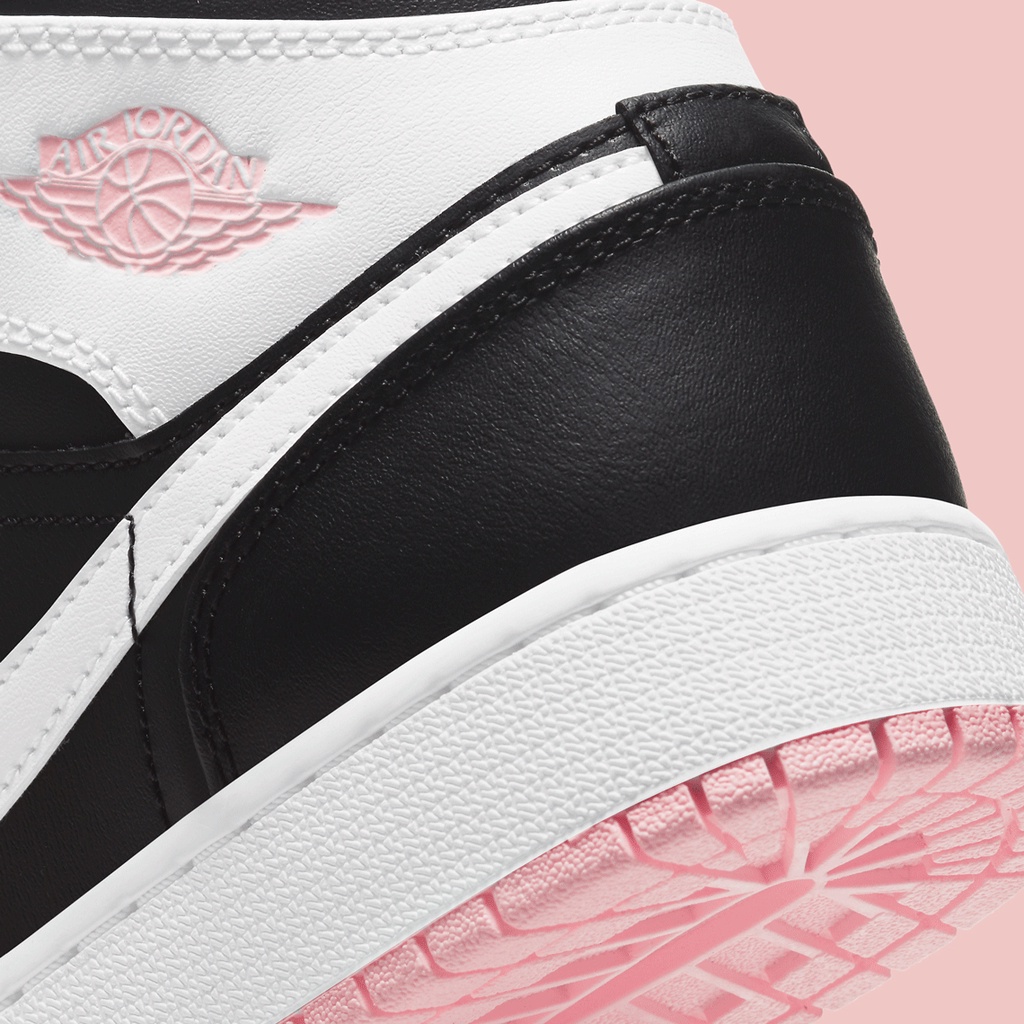 Giày Nike Nữ Jordan 1HÀNG CHÍNH HÃNGAir Jordan 1 Mid Black Arctic Pink- Giày Thể Thao Nữ [555112-061] - Simple Sneaker