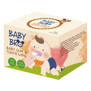 [Tiết kiệm khi mua COMBO 2 hộp] Gạc rơ lưỡi Baby Bro Hàn Quốc chứa Xylitol tự nhiên cho bé