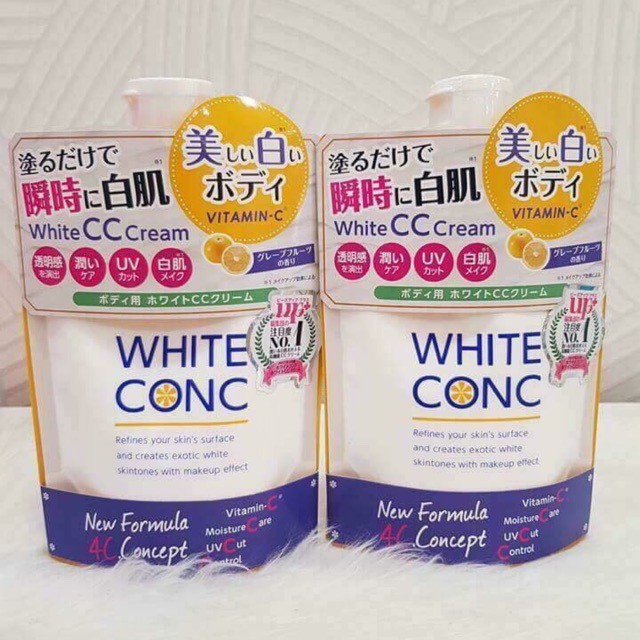 Sữa dưỡng thể trắng da White Conc Body White CC Cream Nhật Bản 200g