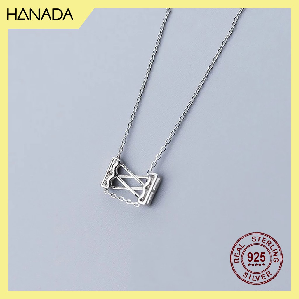 Dây Chuyền Bạc 925 Hanada Hồ Cát Dây Rút