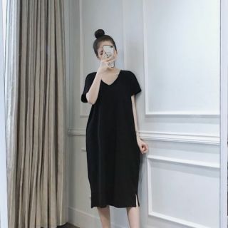 (Big size)Váy xuông cổ tim lưng đan 1949 size 55-80kg