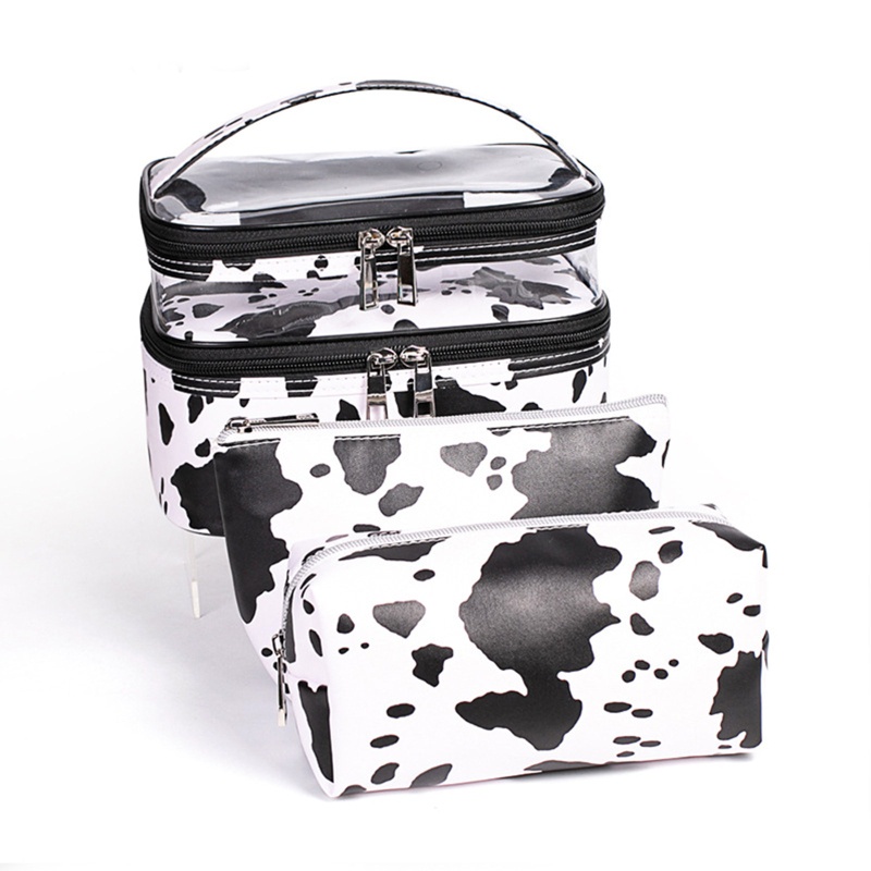 Túi Đựng Đồ Trang Điểm 2 Tầng Chống Nước Cho Nữ