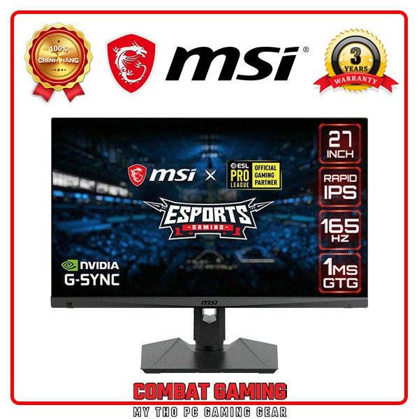 Màn Hình MSI OPTIX MAG274QRF-QD IPS 2K 165Hz 1Ms G-Sync