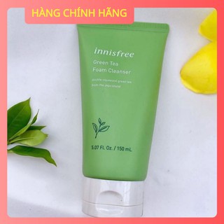 [HÀNG CHUẨN] ⚜️FREESHIP⚜️  Sữa rửa mặt trà xanh Innisfree GREEN TEA CLEANSING FOAM mẫu mới 150g  - sẵn hàng