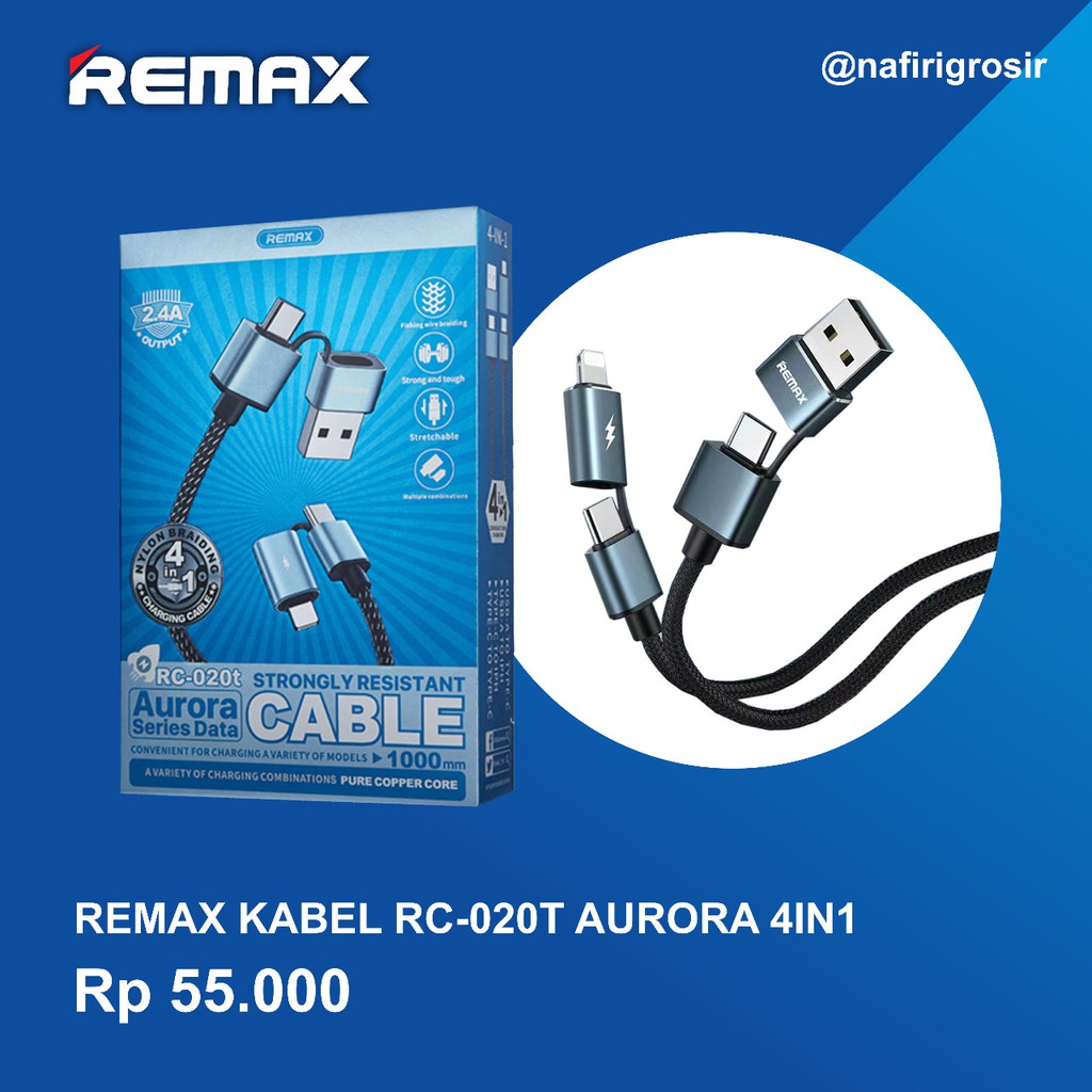 Cáp Sạc Remax Aurora Rc-020T 4 Trong 1