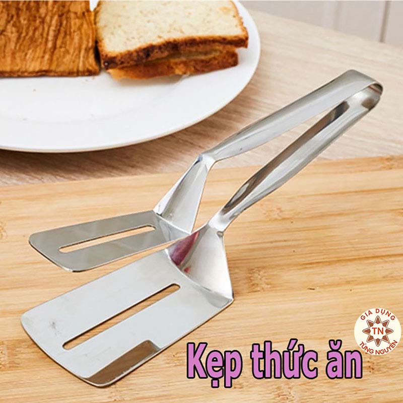 Kẹp gắp thức ăn inox, chiên, rán thức ăn INOX [KẸP THỨC ĂN]