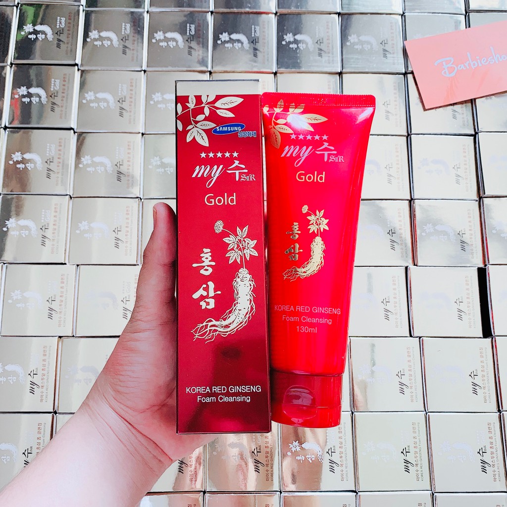 Sữa Rửa Mặt Hồng Sâm Đỏ My Gold Korea Red Ginseng Foam Cleansing