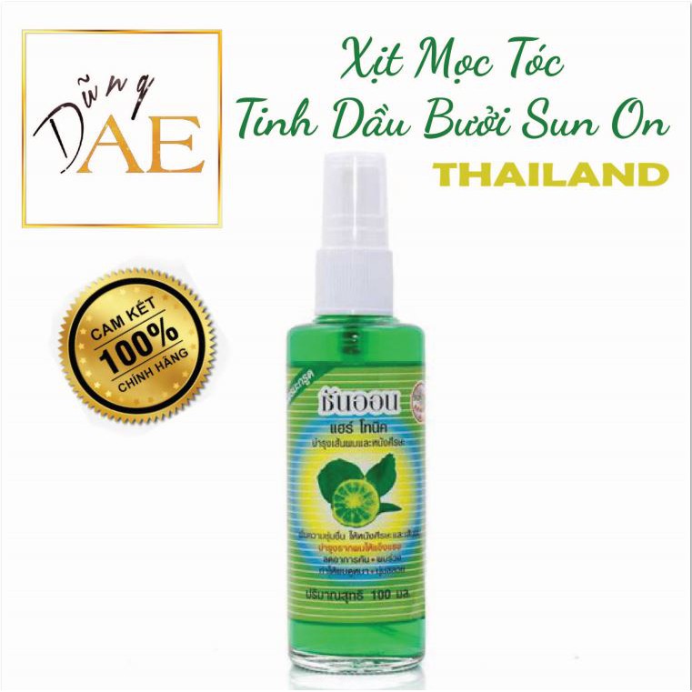 Xịt Mọc Tóc Tinh Dầu Bưởi Sun On Thái Lan 100mL