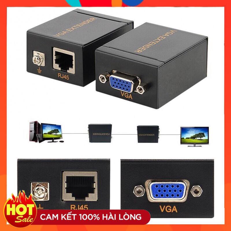 [Chính Hãng] Bộ Kéo Dài VGA Sang Cổng Mạng Lan RJ45 60m