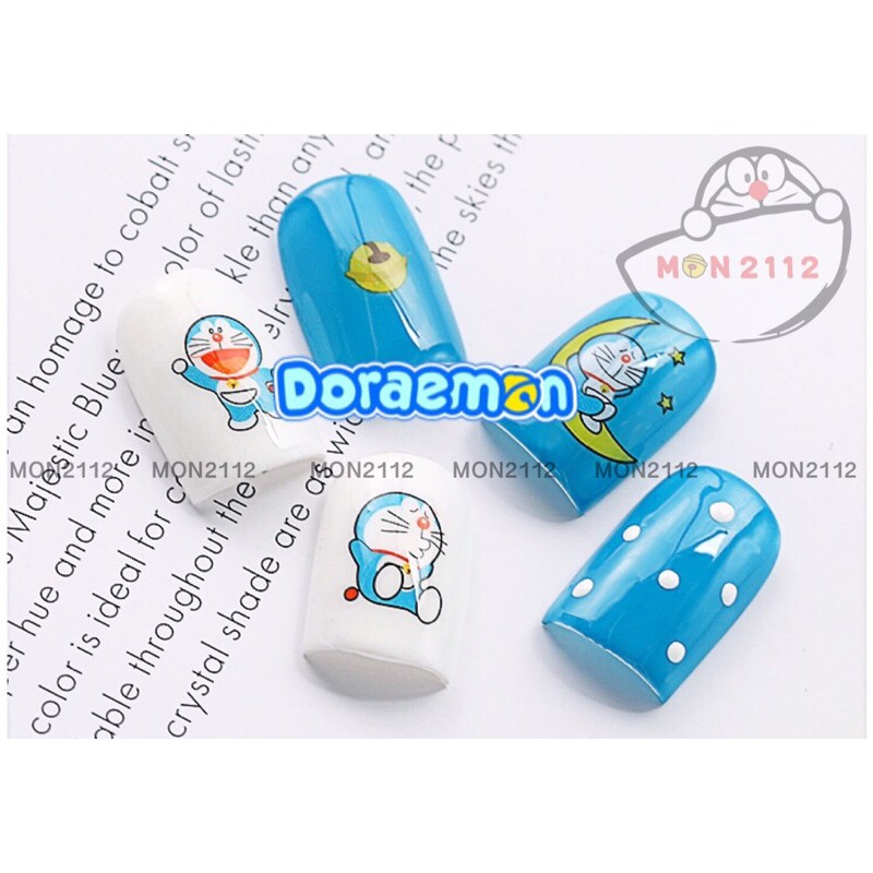 Sticker nail dán móng Doraemon Doremon