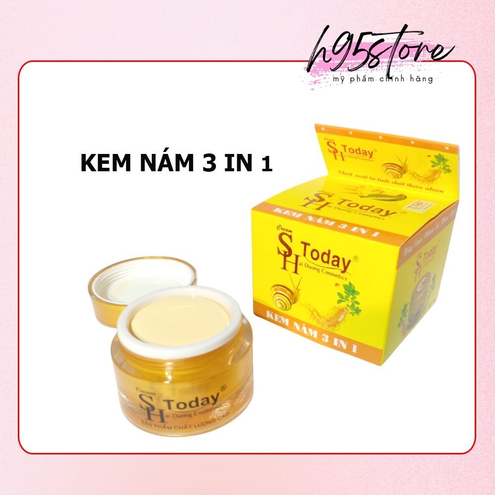 Kem SH Today ốc sên linh chi dưỡng trắng da mặt giữ ẩm tái tạo da chống lão hóa 25g