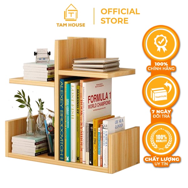 Kệ sách đa năng tiện ích mẫu mới Tâm House K44