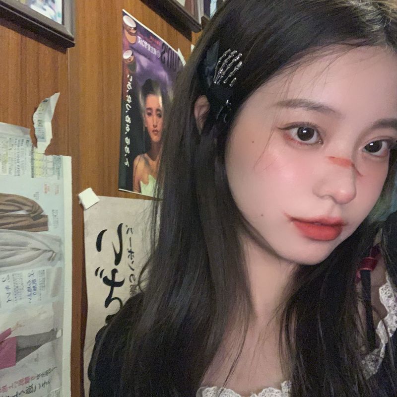 Kẹp Tóc Hình Nơ Phong Cách Halloween Dễ Thương Cho Bé Gái