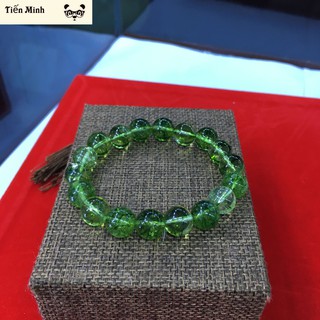 Vòng Tay Đá Ưu Linh Xanh Lá 10 ly