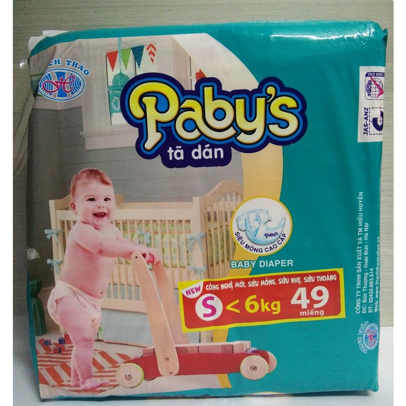 Giảm giá 1bịch S49 / M46 / L43 / XL41 miếng.TÃ DÁN PABYS