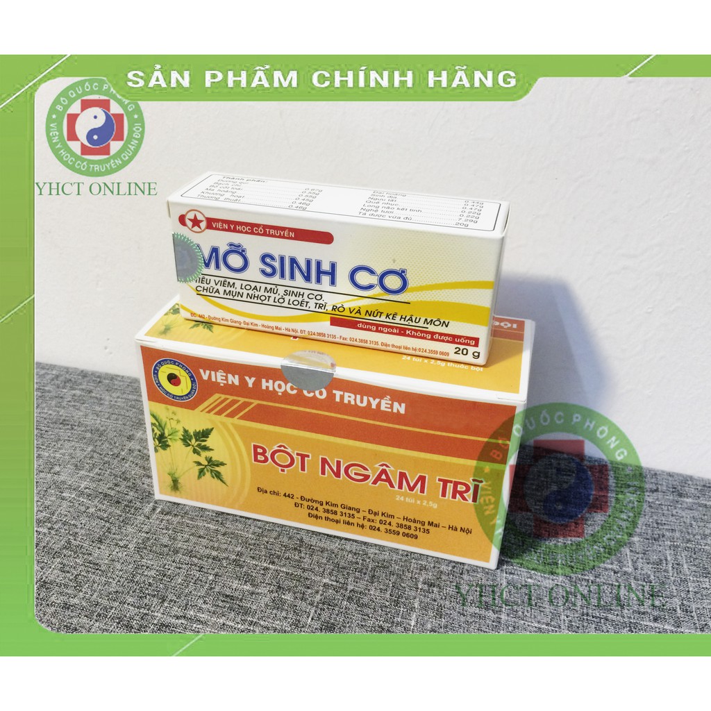 Mỡ sinh cơ - bột ngâm trĩ