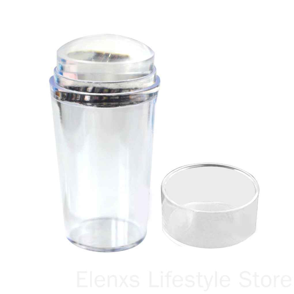 [Hàng mới về] Set dụng cụ in hình móng tay nghệ thuật bằng silicone trong suốt tiện lợi