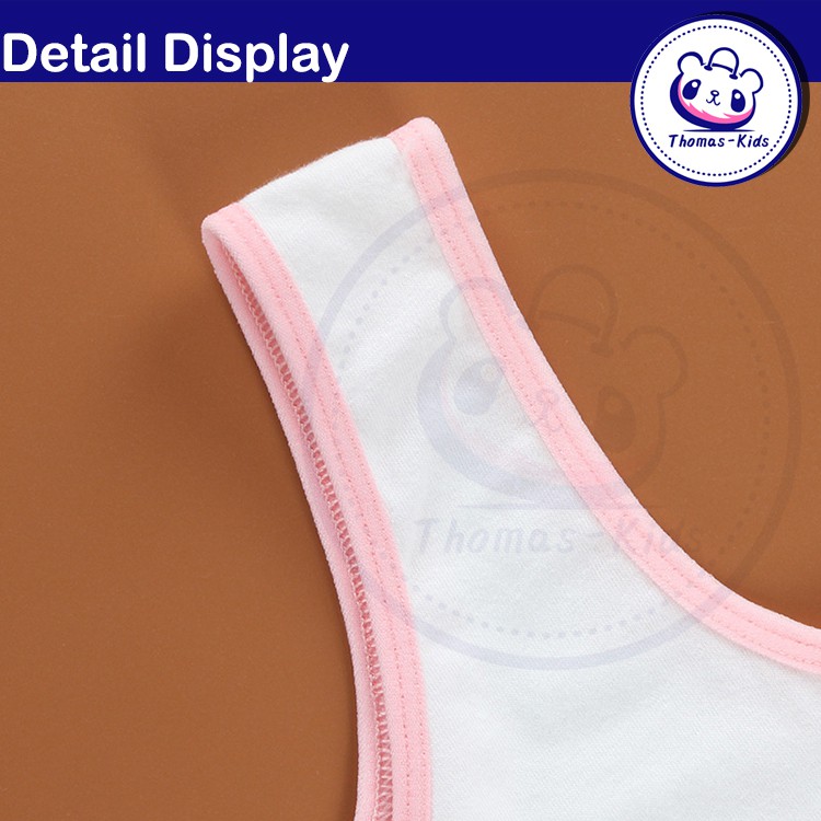 Áo ngực thoáng khí in họa tiết mèo dễ thương cho bé gái