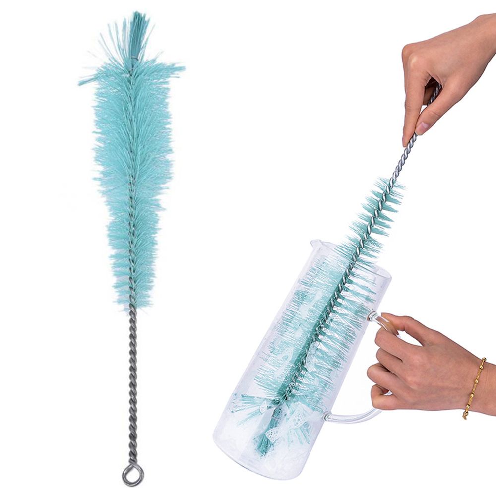 Cọ nylon cán dài dùng rửa ly/ chai bia rượu/ lọ hoa thủy tinh tiện dụng cho nhà bếp